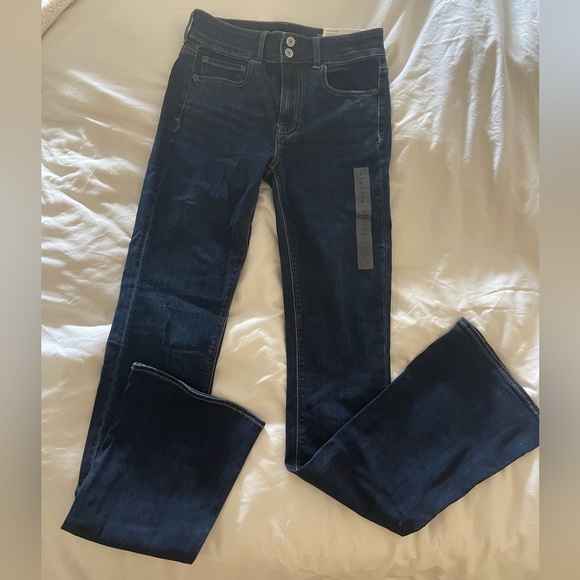 NWT American Eagle Hi-Rise Artist Flare Jean Size 6/28 X-Long - Picture 6 of 11